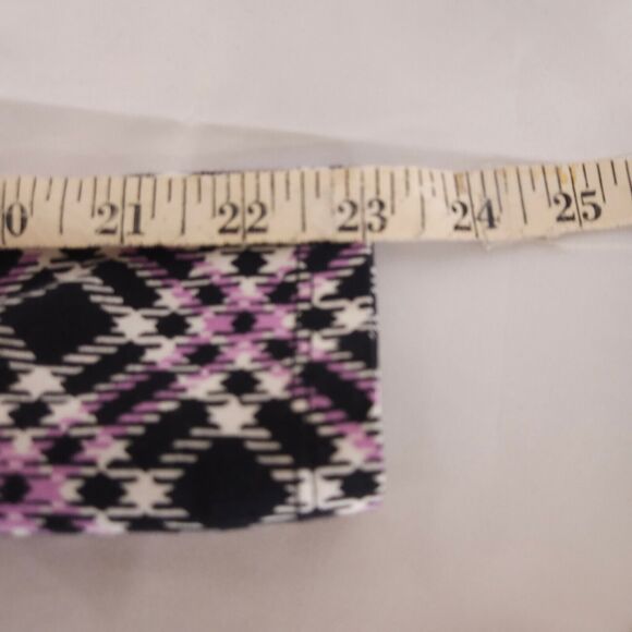 NWT The Talbots Tee Womens Medium Purple Plaid Argyle Turtleneck Athletic Top - Picture 6 of 7